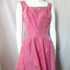 SALE Fantastic Vintage Special Event Dress Raspberry Tone 1960 Era